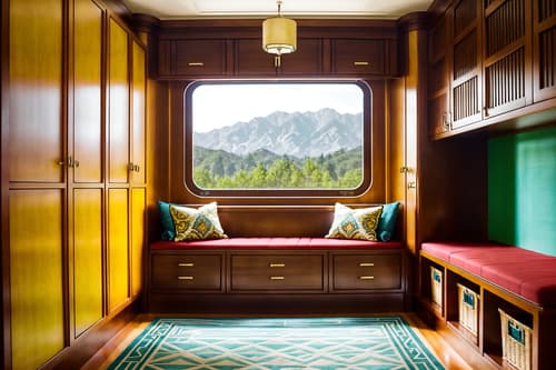 photo from pinterest of art deco-style interior designed (drop zone interior) with storage baskets and storage drawers and shelves for shoes and high up storage and cubbies and wall hooks for coats and lockers and a bench. . with symmetrical designs and smooth lines and luxury and bright and cheerful colors and decadent detail and glamour and geometric lines and exuberant shapes. . cinematic photo, highly detailed, cinematic lighting, ultra-detailed, ultrarealistic, photorealism, 8k. trending on pinterest. art deco interior design style. masterpiece, cinematic light, ultrarealistic+, photorealistic+, 8k, raw photo, realistic, sharp focus on eyes, (symmetrical eyes), (intact eyes), hyperrealistic, highest quality, best quality, , highly detailed, masterpiece, best quality, extremely detailed 8k wallpaper, masterpiece, best quality, ultra-detailed, best shadow, detailed background, detailed face, detailed eyes, high contrast, best illumination, detailed face, dulux, caustic, dynamic angle, detailed glow. dramatic lighting. highly detailed, insanely detailed hair, symmetrical, intricate details, professionally retouched, 8k high definition. strong bokeh. award winning photo.