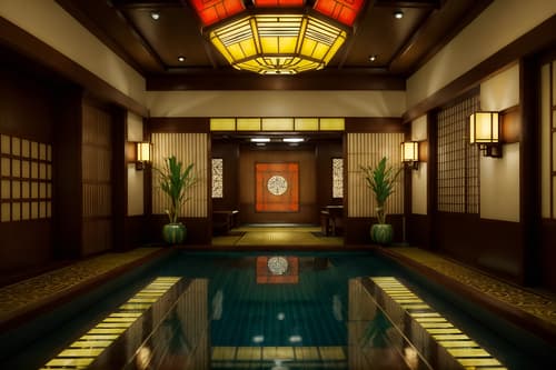 photo from pinterest of art deco-style interior designed (onsen interior) . with smooth lines and luxury and bright and cheerful colors and exuberant shapes and abstract patterns and geometric lines and stream-lined forms and decadent detail. . cinematic photo, highly detailed, cinematic lighting, ultra-detailed, ultrarealistic, photorealism, 8k. trending on pinterest. art deco interior design style. masterpiece, cinematic light, ultrarealistic+, photorealistic+, 8k, raw photo, realistic, sharp focus on eyes, (symmetrical eyes), (intact eyes), hyperrealistic, highest quality, best quality, , highly detailed, masterpiece, best quality, extremely detailed 8k wallpaper, masterpiece, best quality, ultra-detailed, best shadow, detailed background, detailed face, detailed eyes, high contrast, best illumination, detailed face, dulux, caustic, dynamic angle, detailed glow. dramatic lighting. highly detailed, insanely detailed hair, symmetrical, intricate details, professionally retouched, 8k high definition. strong bokeh. award winning photo.