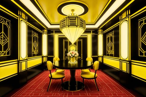 photo from pinterest of art deco-style interior designed (exhibition space interior) . with glamour and bold geometry and decadent detail and exuberant shapes and bright and cheerful colors and symmetrical designs and geometric lines and luxury. . cinematic photo, highly detailed, cinematic lighting, ultra-detailed, ultrarealistic, photorealism, 8k. trending on pinterest. art deco interior design style. masterpiece, cinematic light, ultrarealistic+, photorealistic+, 8k, raw photo, realistic, sharp focus on eyes, (symmetrical eyes), (intact eyes), hyperrealistic, highest quality, best quality, , highly detailed, masterpiece, best quality, extremely detailed 8k wallpaper, masterpiece, best quality, ultra-detailed, best shadow, detailed background, detailed face, detailed eyes, high contrast, best illumination, detailed face, dulux, caustic, dynamic angle, detailed glow. dramatic lighting. highly detailed, insanely detailed hair, symmetrical, intricate details, professionally retouched, 8k high definition. strong bokeh. award winning photo.