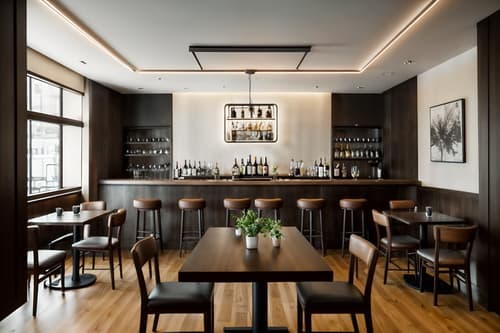 photo from pinterest of simple-style interior designed (restaurant interior) with restaurant bar and restaurant chairs and restaurant dining tables and restaurant decor and restaurant bar. . . cinematic photo, highly detailed, cinematic lighting, ultra-detailed, ultrarealistic, photorealism, 8k. trending on pinterest. simple interior design style. masterpiece, cinematic light, ultrarealistic+, photorealistic+, 8k, raw photo, realistic, sharp focus on eyes, (symmetrical eyes), (intact eyes), hyperrealistic, highest quality, best quality, , highly detailed, masterpiece, best quality, extremely detailed 8k wallpaper, masterpiece, best quality, ultra-detailed, best shadow, detailed background, detailed face, detailed eyes, high contrast, best illumination, detailed face, dulux, caustic, dynamic angle, detailed glow. dramatic lighting. highly detailed, insanely detailed hair, symmetrical, intricate details, professionally retouched, 8k high definition. strong bokeh. award winning photo.