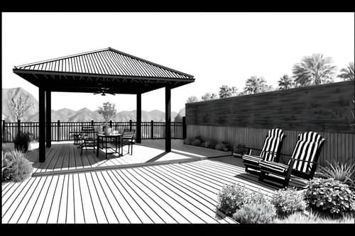 (hand-drawn monochrome black and white sketch line drawing)++ of sketch-style designed (outdoor patio) . a sketch of . with . . a sketch of . with barbeque or grill and deck with deck chairs and plant. trending on artstation. black and white line drawing sketch without colors. masterpiece, cinematic light, ultrarealistic+, photorealistic+, 8k, raw photo, realistic, sharp focus on eyes, (symmetrical eyes), (intact eyes), hyperrealistic, highest quality, best quality, , highly detailed, masterpiece, best quality, extremely detailed 8k wallpaper, masterpiece, best quality, ultra-detailed, best shadow, detailed background, detailed face, detailed eyes, high contrast, best illumination, detailed face, dulux, caustic, dynamic angle, detailed glow. dramatic lighting. highly detailed, insanely detailed hair, symmetrical, intricate details, professionally retouched, 8k high definition. strong bokeh. award winning photo.