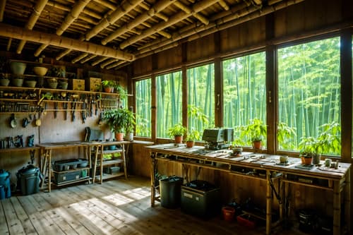 photo from pinterest of biophilic-style interior designed (workshop interior) with wooden workbench and messy and tool wall and wooden workbench. . with features of nature and plants and sunlight and linen materials and features of the natural world and bamboo materials and natural patterns and natural elements. . cinematic photo, highly detailed, cinematic lighting, ultra-detailed, ultrarealistic, photorealism, 8k. trending on pinterest. biophilic interior design style. masterpiece, cinematic light, ultrarealistic+, photorealistic+, 8k, raw photo, realistic, sharp focus on eyes, (symmetrical eyes), (intact eyes), hyperrealistic, highest quality, best quality, , highly detailed, masterpiece, best quality, extremely detailed 8k wallpaper, masterpiece, best quality, ultra-detailed, best shadow, detailed background, detailed face, detailed eyes, high contrast, best illumination, detailed face, dulux, caustic, dynamic angle, detailed glow. dramatic lighting. highly detailed, insanely detailed hair, symmetrical, intricate details, professionally retouched, 8k high definition. strong bokeh. award winning photo.