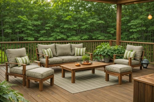 photo from pinterest of biophilic-style designed (outdoor patio ) with deck with deck chairs and plant and patio couch with pillows and grass and barbeque or grill and deck with deck chairs. . with wood materials and earthy colors and images of nature and sunlight and natural elements and linen materials and natural shapes and forms and natural environment. . cinematic photo, highly detailed, cinematic lighting, ultra-detailed, ultrarealistic, photorealism, 8k. trending on pinterest. biophilic design style. masterpiece, cinematic light, ultrarealistic+, photorealistic+, 8k, raw photo, realistic, sharp focus on eyes, (symmetrical eyes), (intact eyes), hyperrealistic, highest quality, best quality, , highly detailed, masterpiece, best quality, extremely detailed 8k wallpaper, masterpiece, best quality, ultra-detailed, best shadow, detailed background, detailed face, detailed eyes, high contrast, best illumination, detailed face, dulux, caustic, dynamic angle, detailed glow. dramatic lighting. highly detailed, insanely detailed hair, symmetrical, intricate details, professionally retouched, 8k high definition. strong bokeh. award winning photo.