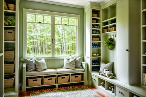 photo from pinterest of biophilic-style interior designed (mudroom interior) with cabinets and storage drawers and cubbies and shelves for shoes and high up storage and wall hooks for coats and a bench and storage baskets. . with environmental features and linen materials and images of animals and sunlight and features of the natural world and plants and calming style and natural patterns. . cinematic photo, highly detailed, cinematic lighting, ultra-detailed, ultrarealistic, photorealism, 8k. trending on pinterest. biophilic interior design style. masterpiece, cinematic light, ultrarealistic+, photorealistic+, 8k, raw photo, realistic, sharp focus on eyes, (symmetrical eyes), (intact eyes), hyperrealistic, highest quality, best quality, , highly detailed, masterpiece, best quality, extremely detailed 8k wallpaper, masterpiece, best quality, ultra-detailed, best shadow, detailed background, detailed face, detailed eyes, high contrast, best illumination, detailed face, dulux, caustic, dynamic angle, detailed glow. dramatic lighting. highly detailed, insanely detailed hair, symmetrical, intricate details, professionally retouched, 8k high definition. strong bokeh. award winning photo.