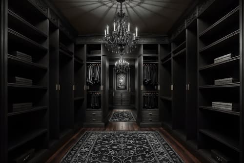 photo from pinterest of gothic-style interior designed (walk in closet interior) . . cinematic photo, highly detailed, cinematic lighting, ultra-detailed, ultrarealistic, photorealism, 8k. trending on pinterest. gothic interior design style. masterpiece, cinematic light, ultrarealistic+, photorealistic+, 8k, raw photo, realistic, sharp focus on eyes, (symmetrical eyes), (intact eyes), hyperrealistic, highest quality, best quality, , highly detailed, masterpiece, best quality, extremely detailed 8k wallpaper, masterpiece, best quality, ultra-detailed, best shadow, detailed background, detailed face, detailed eyes, high contrast, best illumination, detailed face, dulux, caustic, dynamic angle, detailed glow. dramatic lighting. highly detailed, insanely detailed hair, symmetrical, intricate details, professionally retouched, 8k high definition. strong bokeh. award winning photo.