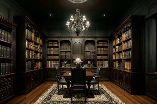 photo from pinterest of gothic-style interior designed (study room interior) with bookshelves and lounge chair and office chair and plant and desk lamp and writing desk and cabinets and bookshelves. . . cinematic photo, highly detailed, cinematic lighting, ultra-detailed, ultrarealistic, photorealism, 8k. trending on pinterest. gothic interior design style. masterpiece, cinematic light, ultrarealistic+, photorealistic+, 8k, raw photo, realistic, sharp focus on eyes, (symmetrical eyes), (intact eyes), hyperrealistic, highest quality, best quality, , highly detailed, masterpiece, best quality, extremely detailed 8k wallpaper, masterpiece, best quality, ultra-detailed, best shadow, detailed background, detailed face, detailed eyes, high contrast, best illumination, detailed face, dulux, caustic, dynamic angle, detailed glow. dramatic lighting. highly detailed, insanely detailed hair, symmetrical, intricate details, professionally retouched, 8k high definition. strong bokeh. award winning photo.