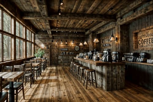photo from pinterest of rustic-style interior designed (coffee shop interior) . with . . cinematic photo, highly detailed, cinematic lighting, ultra-detailed, ultrarealistic, photorealism, 8k. trending on pinterest. rustic interior design style. masterpiece, cinematic light, ultrarealistic+, photorealistic+, 8k, raw photo, realistic, sharp focus on eyes, (symmetrical eyes), (intact eyes), hyperrealistic, highest quality, best quality, , highly detailed, masterpiece, best quality, extremely detailed 8k wallpaper, masterpiece, best quality, ultra-detailed, best shadow, detailed background, detailed face, detailed eyes, high contrast, best illumination, detailed face, dulux, caustic, dynamic angle, detailed glow. dramatic lighting. highly detailed, insanely detailed hair, symmetrical, intricate details, professionally retouched, 8k high definition. strong bokeh. award winning photo.