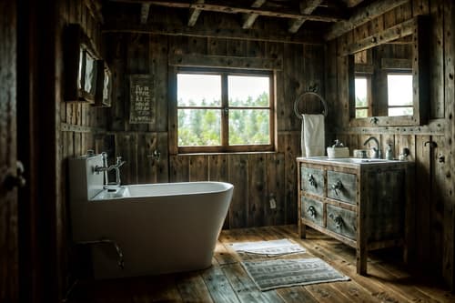 photo from pinterest of rustic-style interior designed (toilet interior) with sink with tap and toilet with toilet seat up and toilet paper hanger and sink with tap. . with . . cinematic photo, highly detailed, cinematic lighting, ultra-detailed, ultrarealistic, photorealism, 8k. trending on pinterest. rustic interior design style. masterpiece, cinematic light, ultrarealistic+, photorealistic+, 8k, raw photo, realistic, sharp focus on eyes, (symmetrical eyes), (intact eyes), hyperrealistic, highest quality, best quality, , highly detailed, masterpiece, best quality, extremely detailed 8k wallpaper, masterpiece, best quality, ultra-detailed, best shadow, detailed background, detailed face, detailed eyes, high contrast, best illumination, detailed face, dulux, caustic, dynamic angle, detailed glow. dramatic lighting. highly detailed, insanely detailed hair, symmetrical, intricate details, professionally retouched, 8k high definition. strong bokeh. award winning photo.