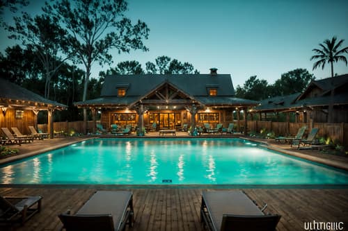 photo from pinterest of rustic-style designed (outdoor pool area ) with pool lounge chairs and pool lights and pool and pool lounge chairs. . with . . cinematic photo, highly detailed, cinematic lighting, ultra-detailed, ultrarealistic, photorealism, 8k. trending on pinterest. rustic design style. masterpiece, cinematic light, ultrarealistic+, photorealistic+, 8k, raw photo, realistic, sharp focus on eyes, (symmetrical eyes), (intact eyes), hyperrealistic, highest quality, best quality, , highly detailed, masterpiece, best quality, extremely detailed 8k wallpaper, masterpiece, best quality, ultra-detailed, best shadow, detailed background, detailed face, detailed eyes, high contrast, best illumination, detailed face, dulux, caustic, dynamic angle, detailed glow. dramatic lighting. highly detailed, insanely detailed hair, symmetrical, intricate details, professionally retouched, 8k high definition. strong bokeh. award winning photo.