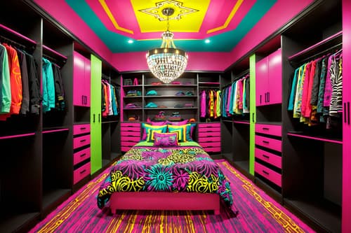 photo from pinterest of maximalist-style interior designed (walk in closet interior) . with bold patterns and bold colors and bold creativity and eye-catching and playful and vibrant and more is more philosophy and bold design. . cinematic photo, highly detailed, cinematic lighting, ultra-detailed, ultrarealistic, photorealism, 8k. trending on pinterest. maximalist interior design style. masterpiece, cinematic light, ultrarealistic+, photorealistic+, 8k, raw photo, realistic, sharp focus on eyes, (symmetrical eyes), (intact eyes), hyperrealistic, highest quality, best quality, , highly detailed, masterpiece, best quality, extremely detailed 8k wallpaper, masterpiece, best quality, ultra-detailed, best shadow, detailed background, detailed face, detailed eyes, high contrast, best illumination, detailed face, dulux, caustic, dynamic angle, detailed glow. dramatic lighting. highly detailed, insanely detailed hair, symmetrical, intricate details, professionally retouched, 8k high definition. strong bokeh. award winning photo.