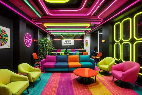 photo from pinterest of maximalist-style interior designed (coworking space interior) with lounge chairs and office desks and office chairs and seating area with sofa and lounge chairs. . with bold design and playful and bold colors and eye-catching and vibrant and bold patterns and over-the-top aesthetic and bold creativity. . cinematic photo, highly detailed, cinematic lighting, ultra-detailed, ultrarealistic, photorealism, 8k. trending on pinterest. maximalist interior design style. masterpiece, cinematic light, ultrarealistic+, photorealistic+, 8k, raw photo, realistic, sharp focus on eyes, (symmetrical eyes), (intact eyes), hyperrealistic, highest quality, best quality, , highly detailed, masterpiece, best quality, extremely detailed 8k wallpaper, masterpiece, best quality, ultra-detailed, best shadow, detailed background, detailed face, detailed eyes, high contrast, best illumination, detailed face, dulux, caustic, dynamic angle, detailed glow. dramatic lighting. highly detailed, insanely detailed hair, symmetrical, intricate details, professionally retouched, 8k high definition. strong bokeh. award winning photo.