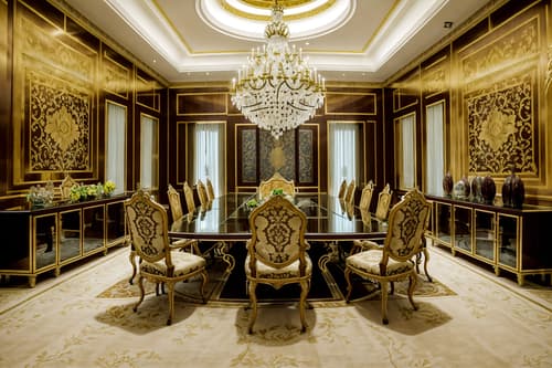 photo from pinterest of baroque-style interior designed (meeting room interior) with glass walls and boardroom table and cabinets and painting or photo on wall and vase and office chairs and plant and glass doors. . with dynamism and sensuous richness and heavy moldings and twisted columns and opulent and colossal furniture and luxurious floral and damask fabrics and crystal and glass accents and emotional exuberance. . cinematic photo, highly detailed, cinematic lighting, ultra-detailed, ultrarealistic, photorealism, 8k. trending on pinterest. baroque interior design style. masterpiece, cinematic light, ultrarealistic+, photorealistic+, 8k, raw photo, realistic, sharp focus on eyes, (symmetrical eyes), (intact eyes), hyperrealistic, highest quality, best quality, , highly detailed, masterpiece, best quality, extremely detailed 8k wallpaper, masterpiece, best quality, ultra-detailed, best shadow, detailed background, detailed face, detailed eyes, high contrast, best illumination, detailed face, dulux, caustic, dynamic angle, detailed glow. dramatic lighting. highly detailed, insanely detailed hair, symmetrical, intricate details, professionally retouched, 8k high definition. strong bokeh. award winning photo.