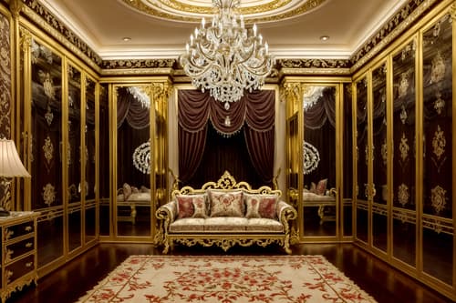 photo from pinterest of baroque-style interior designed (walk in closet interior) . with crystal and glass accents and heavy moldings and luxurious floral and damask fabrics and grandeur and intricate carvings and ornaments and opulent and colossal furniture and pedestal feet and movement. . cinematic photo, highly detailed, cinematic lighting, ultra-detailed, ultrarealistic, photorealism, 8k. trending on pinterest. baroque interior design style. masterpiece, cinematic light, ultrarealistic+, photorealistic+, 8k, raw photo, realistic, sharp focus on eyes, (symmetrical eyes), (intact eyes), hyperrealistic, highest quality, best quality, , highly detailed, masterpiece, best quality, extremely detailed 8k wallpaper, masterpiece, best quality, ultra-detailed, best shadow, detailed background, detailed face, detailed eyes, high contrast, best illumination, detailed face, dulux, caustic, dynamic angle, detailed glow. dramatic lighting. highly detailed, insanely detailed hair, symmetrical, intricate details, professionally retouched, 8k high definition. strong bokeh. award winning photo.