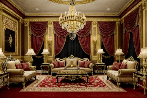 photo from pinterest of baroque-style interior designed (living room interior) with rug and chairs and electric lamps and furniture and televisions and occasional tables and sofa and plant. . with grandeur and luxurious floral and damask fabrics and tension and elaborate ornamentation and drama and opulent and colossal furniture and heavy moldings and emotional exuberance. . cinematic photo, highly detailed, cinematic lighting, ultra-detailed, ultrarealistic, photorealism, 8k. trending on pinterest. baroque interior design style. masterpiece, cinematic light, ultrarealistic+, photorealistic+, 8k, raw photo, realistic, sharp focus on eyes, (symmetrical eyes), (intact eyes), hyperrealistic, highest quality, best quality, , highly detailed, masterpiece, best quality, extremely detailed 8k wallpaper, masterpiece, best quality, ultra-detailed, best shadow, detailed background, detailed face, detailed eyes, high contrast, best illumination, detailed face, dulux, caustic, dynamic angle, detailed glow. dramatic lighting. highly detailed, insanely detailed hair, symmetrical, intricate details, professionally retouched, 8k high definition. strong bokeh. award winning photo.