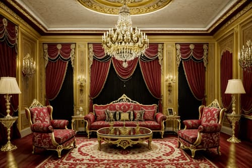 photo from pinterest of baroque-style interior designed (living room interior) with rug and chairs and electric lamps and furniture and televisions and occasional tables and sofa and plant. . with grandeur and luxurious floral and damask fabrics and tension and elaborate ornamentation and drama and opulent and colossal furniture and heavy moldings and emotional exuberance. . cinematic photo, highly detailed, cinematic lighting, ultra-detailed, ultrarealistic, photorealism, 8k. trending on pinterest. baroque interior design style. masterpiece, cinematic light, ultrarealistic+, photorealistic+, 8k, raw photo, realistic, sharp focus on eyes, (symmetrical eyes), (intact eyes), hyperrealistic, highest quality, best quality, , highly detailed, masterpiece, best quality, extremely detailed 8k wallpaper, masterpiece, best quality, ultra-detailed, best shadow, detailed background, detailed face, detailed eyes, high contrast, best illumination, detailed face, dulux, caustic, dynamic angle, detailed glow. dramatic lighting. highly detailed, insanely detailed hair, symmetrical, intricate details, professionally retouched, 8k high definition. strong bokeh. award winning photo.