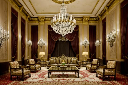 photo from pinterest of baroque-style interior designed (hotel lobby interior) with sofas and check in desk and coffee tables and rug and plant and hanging lamps and furniture and lounge chairs. . with pedestal feet and crystal and glass accents and emotional exuberance and luxurious floral and damask fabrics and grandeur and dynamism and intricate carvings and ornaments and drama. . cinematic photo, highly detailed, cinematic lighting, ultra-detailed, ultrarealistic, photorealism, 8k. trending on pinterest. baroque interior design style. masterpiece, cinematic light, ultrarealistic+, photorealistic+, 8k, raw photo, realistic, sharp focus on eyes, (symmetrical eyes), (intact eyes), hyperrealistic, highest quality, best quality, , highly detailed, masterpiece, best quality, extremely detailed 8k wallpaper, masterpiece, best quality, ultra-detailed, best shadow, detailed background, detailed face, detailed eyes, high contrast, best illumination, detailed face, dulux, caustic, dynamic angle, detailed glow. dramatic lighting. highly detailed, insanely detailed hair, symmetrical, intricate details, professionally retouched, 8k high definition. strong bokeh. award winning photo.