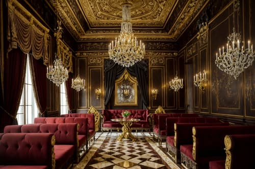 photo from pinterest of baroque-style interior designed (coffee shop interior) . with luxurious floral and damask fabrics and tension and drama and heavy moldings and opulent and colossal furniture and crystal and glass accents and sensuous richness and emotional exuberance. . cinematic photo, highly detailed, cinematic lighting, ultra-detailed, ultrarealistic, photorealism, 8k. trending on pinterest. baroque interior design style. masterpiece, cinematic light, ultrarealistic+, photorealistic+, 8k, raw photo, realistic, sharp focus on eyes, (symmetrical eyes), (intact eyes), hyperrealistic, highest quality, best quality, , highly detailed, masterpiece, best quality, extremely detailed 8k wallpaper, masterpiece, best quality, ultra-detailed, best shadow, detailed background, detailed face, detailed eyes, high contrast, best illumination, detailed face, dulux, caustic, dynamic angle, detailed glow. dramatic lighting. highly detailed, insanely detailed hair, symmetrical, intricate details, professionally retouched, 8k high definition. strong bokeh. award winning photo.