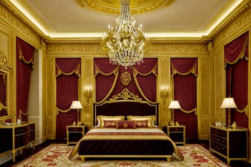 photo from pinterest of baroque-style interior designed (hotel room interior) with night light and hotel bathroom and plant and bedside table or night stand and working desk with desk chair and headboard and mirror and bed. . with grandeur and expensive and plush flooring and luxurious floral and damask fabrics and dynamism and drama and opulent and colossal furniture and emotional exuberance and tension. . cinematic photo, highly detailed, cinematic lighting, ultra-detailed, ultrarealistic, photorealism, 8k. trending on pinterest. baroque interior design style. masterpiece, cinematic light, ultrarealistic+, photorealistic+, 8k, raw photo, realistic, sharp focus on eyes, (symmetrical eyes), (intact eyes), hyperrealistic, highest quality, best quality, , highly detailed, masterpiece, best quality, extremely detailed 8k wallpaper, masterpiece, best quality, ultra-detailed, best shadow, detailed background, detailed face, detailed eyes, high contrast, best illumination, detailed face, dulux, caustic, dynamic angle, detailed glow. dramatic lighting. highly detailed, insanely detailed hair, symmetrical, intricate details, professionally retouched, 8k high definition. strong bokeh. award winning photo.
