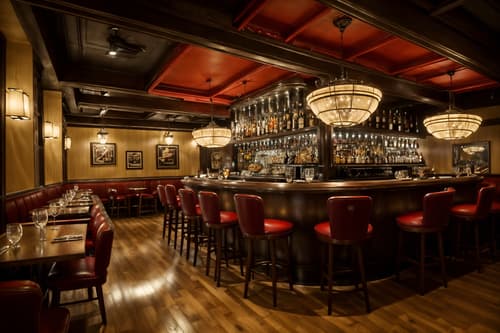 photo from pinterest of retro-style interior designed (restaurant interior) with restaurant bar and restaurant chairs and restaurant decor and restaurant dining tables and restaurant bar. . . cinematic photo, highly detailed, cinematic lighting, ultra-detailed, ultrarealistic, photorealism, 8k. trending on pinterest. retro interior design style. masterpiece, cinematic light, ultrarealistic+, photorealistic+, 8k, raw photo, realistic, sharp focus on eyes, (symmetrical eyes), (intact eyes), hyperrealistic, highest quality, best quality, , highly detailed, masterpiece, best quality, extremely detailed 8k wallpaper, masterpiece, best quality, ultra-detailed, best shadow, detailed background, detailed face, detailed eyes, high contrast, best illumination, detailed face, dulux, caustic, dynamic angle, detailed glow. dramatic lighting. highly detailed, insanely detailed hair, symmetrical, intricate details, professionally retouched, 8k high definition. strong bokeh. award winning photo.