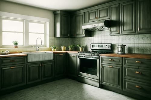 photo from pinterest of retro-style interior designed (kitchen interior) with refrigerator and stove and worktops and sink and plant and kitchen cabinets and refrigerator. . . cinematic photo, highly detailed, cinematic lighting, ultra-detailed, ultrarealistic, photorealism, 8k. trending on pinterest. retro interior design style. masterpiece, cinematic light, ultrarealistic+, photorealistic+, 8k, raw photo, realistic, sharp focus on eyes, (symmetrical eyes), (intact eyes), hyperrealistic, highest quality, best quality, , highly detailed, masterpiece, best quality, extremely detailed 8k wallpaper, masterpiece, best quality, ultra-detailed, best shadow, detailed background, detailed face, detailed eyes, high contrast, best illumination, detailed face, dulux, caustic, dynamic angle, detailed glow. dramatic lighting. highly detailed, insanely detailed hair, symmetrical, intricate details, professionally retouched, 8k high definition. strong bokeh. award winning photo.