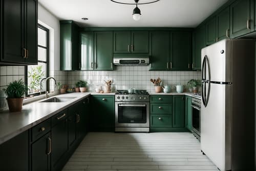 photo from pinterest of retro-style interior designed (kitchen interior) with refrigerator and stove and worktops and sink and plant and kitchen cabinets and refrigerator. . . cinematic photo, highly detailed, cinematic lighting, ultra-detailed, ultrarealistic, photorealism, 8k. trending on pinterest. retro interior design style. masterpiece, cinematic light, ultrarealistic+, photorealistic+, 8k, raw photo, realistic, sharp focus on eyes, (symmetrical eyes), (intact eyes), hyperrealistic, highest quality, best quality, , highly detailed, masterpiece, best quality, extremely detailed 8k wallpaper, masterpiece, best quality, ultra-detailed, best shadow, detailed background, detailed face, detailed eyes, high contrast, best illumination, detailed face, dulux, caustic, dynamic angle, detailed glow. dramatic lighting. highly detailed, insanely detailed hair, symmetrical, intricate details, professionally retouched, 8k high definition. strong bokeh. award winning photo.