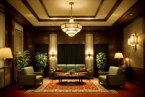 photo from pinterest of retro-style interior designed (hotel lobby interior) with hanging lamps and plant and check in desk and lounge chairs and coffee tables and furniture and rug and sofas. . . cinematic photo, highly detailed, cinematic lighting, ultra-detailed, ultrarealistic, photorealism, 8k. trending on pinterest. retro interior design style. masterpiece, cinematic light, ultrarealistic+, photorealistic+, 8k, raw photo, realistic, sharp focus on eyes, (symmetrical eyes), (intact eyes), hyperrealistic, highest quality, best quality, , highly detailed, masterpiece, best quality, extremely detailed 8k wallpaper, masterpiece, best quality, ultra-detailed, best shadow, detailed background, detailed face, detailed eyes, high contrast, best illumination, detailed face, dulux, caustic, dynamic angle, detailed glow. dramatic lighting. highly detailed, insanely detailed hair, symmetrical, intricate details, professionally retouched, 8k high definition. strong bokeh. award winning photo.